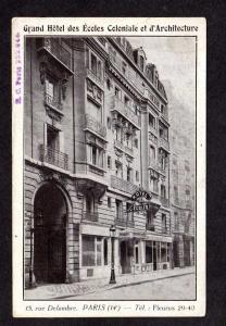 France PARIS Grand Hotel Ecoles Coloniale d'Architecture Carte Postale Postcard