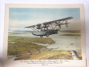 Pan American Airlines In-Flight Menu (1982) - Pan American S-30 Amphibian NC8000