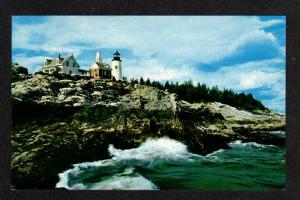 ME PEMAQUID Point Lighthouse MAINE Postcard Light House