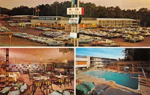 Winston-Salem North Carolina Sheraton Motor Inn Multi-View chrome PC U6126