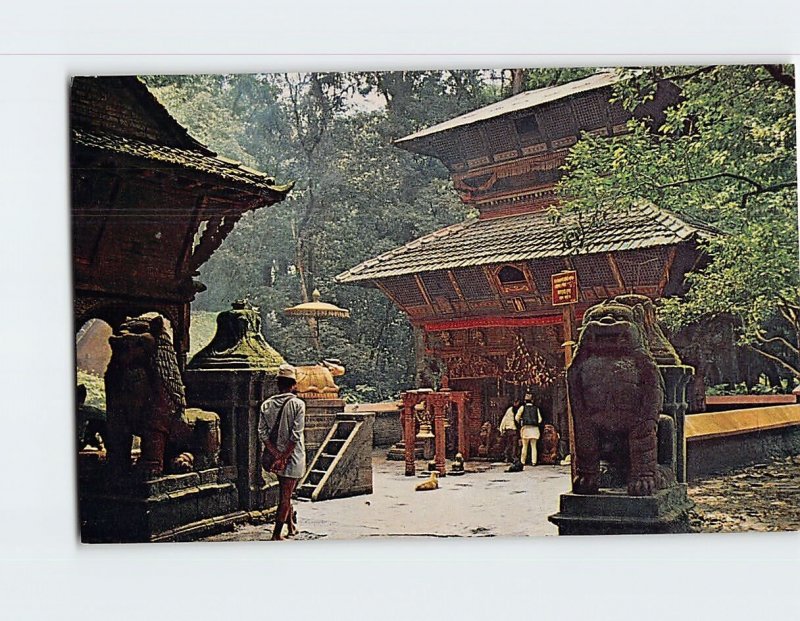 Postcard Temple of Bajra Barahi Chapagoun, Jharuwarasi, Nepal