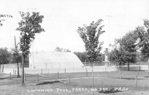 Fargo North Dakota Swimming Pool Real Photo Antique Postcard K98708