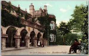 The Castle Beaumont Park Huddersfield England Antique Building Postcard