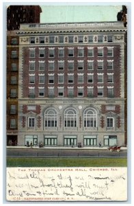 1908 The Thomas Orchestra Hall Building Chicago Harvey Illinois IL Postcard