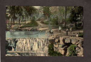 NY Swimming Hole Seaton Falls Waterfalls Mount Mt Vernon New York Postcard