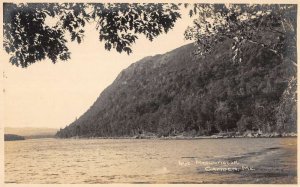 Camden Maine scenic birds eye view Lake Megunticook real photo pc BB2299