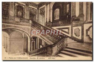 Old Postcard Palace of Versailles Marble stairs