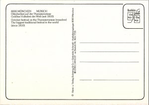 Multi-View Munich's Oktoberfest 1960s Continental Postcard