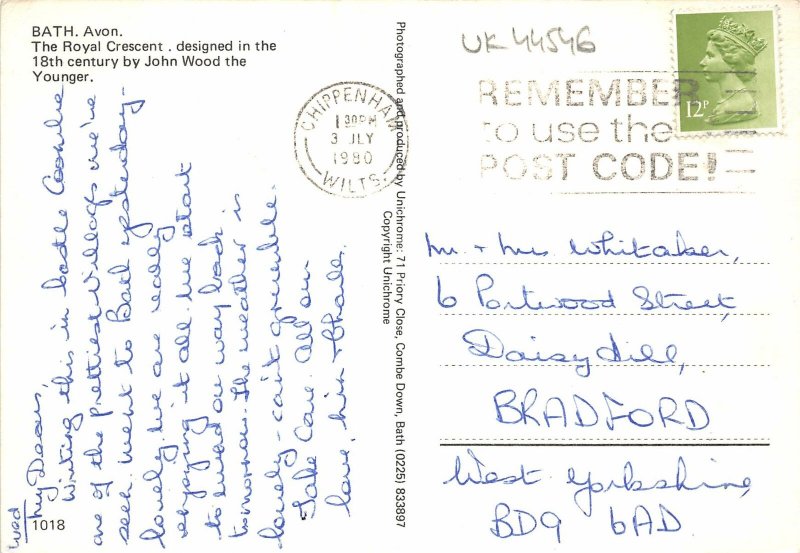 uk44546 bath avon royal crescent uk