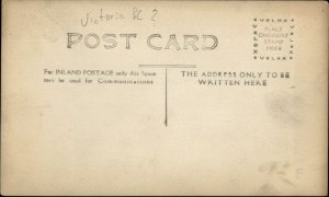 Office Interior Victoria Fair Horse Show Calendar on Wall c1910 RPPC