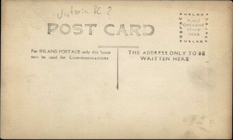 Office Interior Victoria Fair Horse Show Calendar on Wall c1910 RPPC