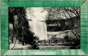 Minnehaha Falls Minnesota MN  Faux Frame 1909 Vtg Postcard