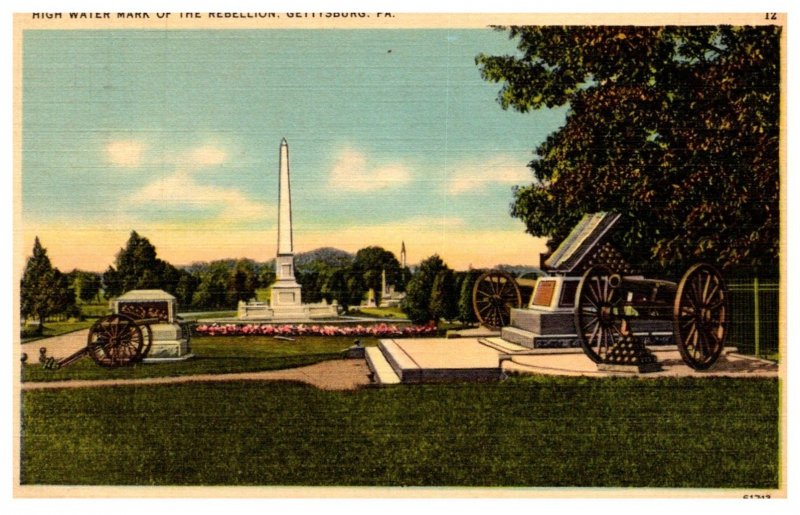 Pennsylvania  Gettysburg High Water Mark of the Rebellion