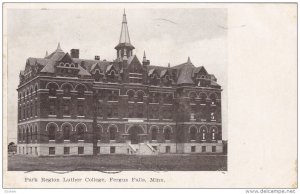 FERGUS FALLS, Minnesota, PU-1907; Park Region Luther College