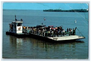 c1960 Parley Street Nauvoo Illinois Ferry Montrose Iowa Vintage Antique Postcard