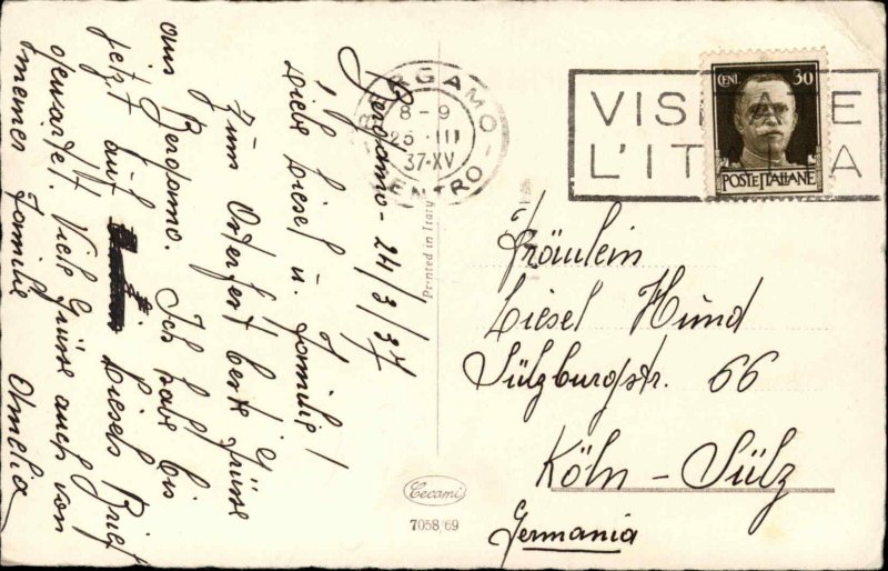 Art Deco Italian Easter Cherubs on Egg Shell Raft Boat c1930 Postcard