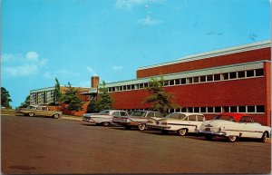 Vtg Burlington North Carolina NC Community YMCA Old Cars 1960s View Postcard