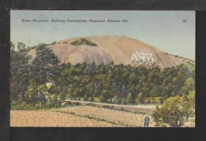 Stone Mountain,Confederate Memorial,Atlanta,GA Postcard 