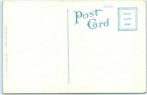 c1910s Chetek, Wis. High School Building Litho Photo Postcard E.C. Kropp Vtg A23