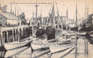 Fishing Boats & Their Seine Boats - Gloucester, Massachusetts MA  