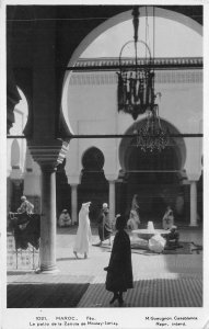 Lot134 africa morocco the patio of the zaouia of moulay idriss real photo