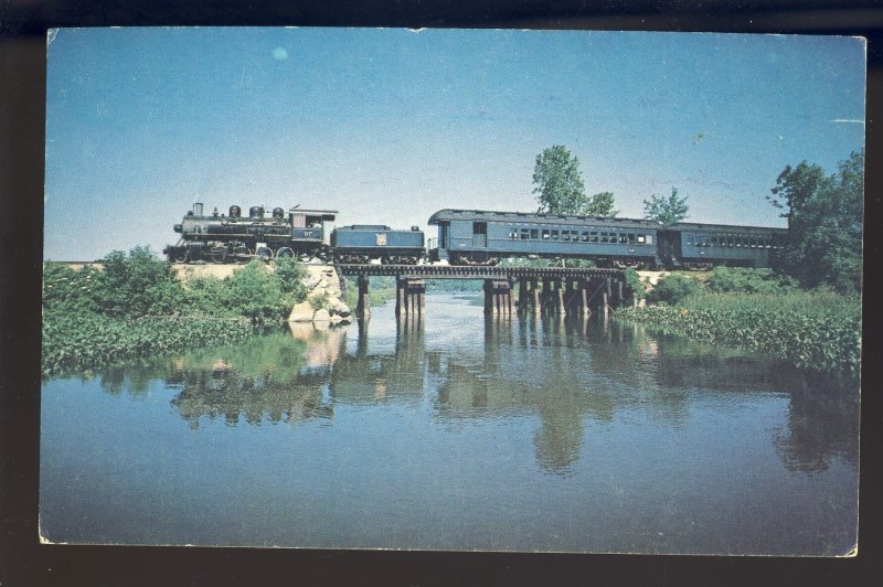 Essex, Connecticut/CT Postcard, The Boat Train, Valley Railroad/RR