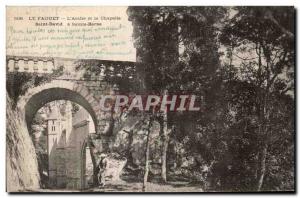 Old Postcard Le Faouet The Ark and the Chapel of St. David St. Barbara