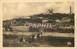 Postcard Old Lyon Hill View of Fourviere