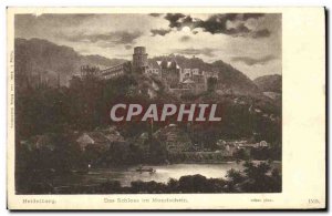 Postcard Old Heidelberg Das Schloss Im Mondschein