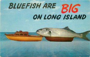 Fisherman's Paradise Long Island New York Price Tomlin Postcard 20-1093