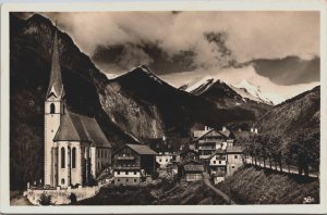Austria Blick Vom Hotel Rupertihaus Heiligenblut Grossglockner Vintage RPPC C137