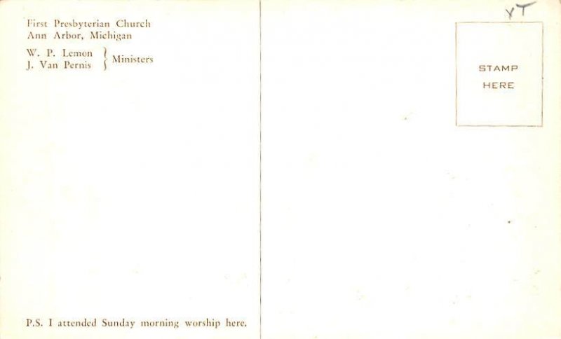 First Presbyterian Church  Ann Arbor MI 