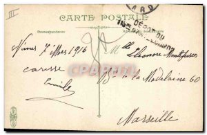 Old Postcard Army straw Distribution