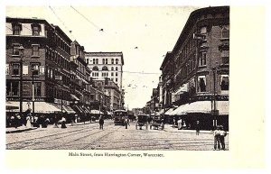 Massachusetts  Worcester,  Main street from Harrington Corner