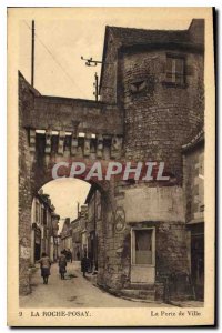 Old Postcard La Roche Posay the city gate