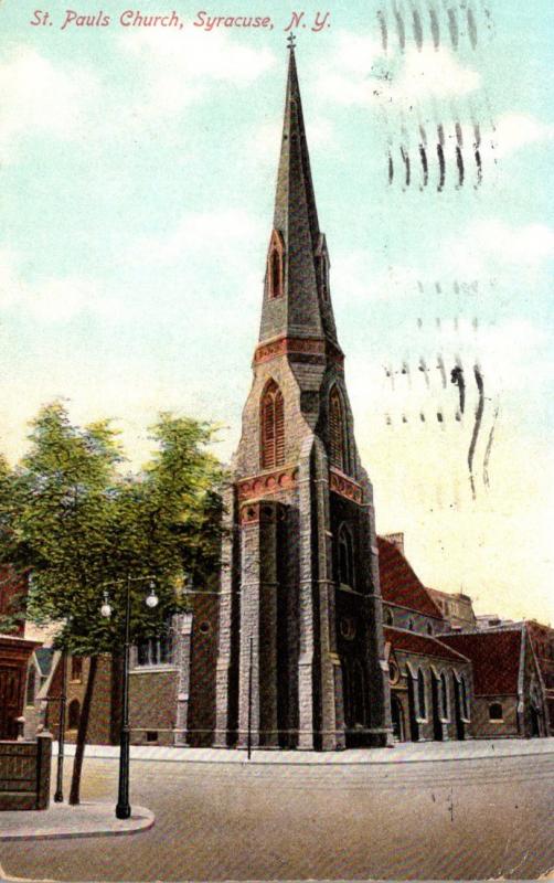 New York Syracuse St Paul's Church 1909