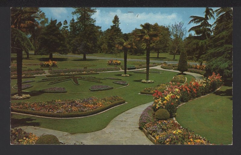 CA LONG BEACH Entrance to the Sunken Garden Seventh St at Federation Ave Chrome