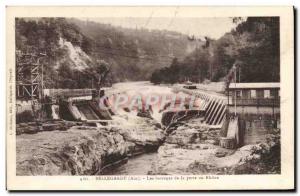 Old Postcard Bellegarde Dams loss Rhone