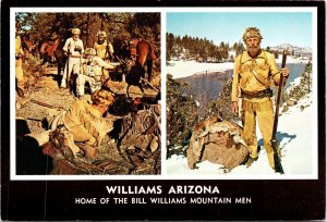Bill Williams Mountain Men on  Route 66 Williams Arizona Postcard