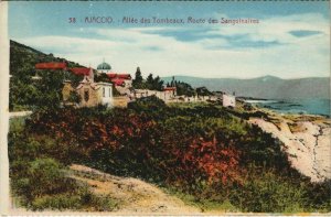 CPA Ajaccio Allee des Tombeaux,Route des Sanguinaires CORSICA (1077574)