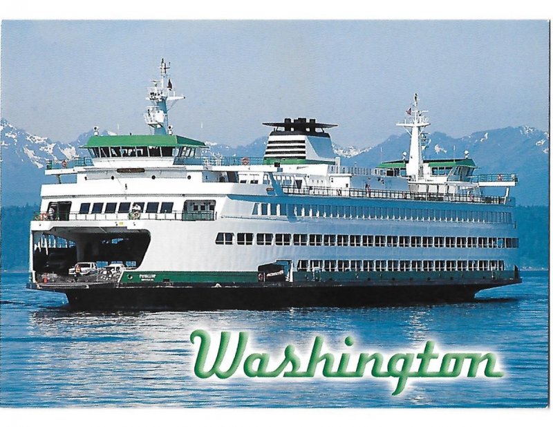 Washington State Ferry the M V Puyallup Puget Sound Washington  4 by 6 card