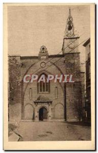 Old Postcard Perpignan La Cathedrale