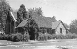 Excelsior Springs Missouri~St Luke's Episcopal Church~Lots of Foliage~1950s RPPC