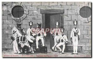 Old Postcard Army 37th Regiment d & # 39infanterie Turenne 1816