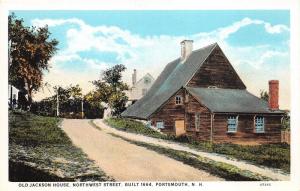 Portsmouth New Hampshire~Old Jackson House on Northwest Street~1920s Postcard