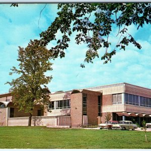 c1960s Davenport, IA YMCA YWCA Building Spiritual Mental Physical Chrome PC A301