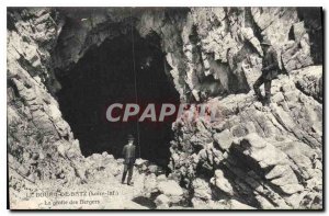 Old Postcard Bourg de Batz Loire Cave Shepherds