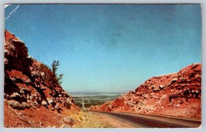 Pecos Valley From Highway 380 On Comanche Hill, Near Roswell NM,  1956 Postcard