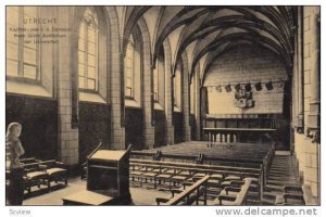 UTRECHT, Kapittal - zaal v. Domkerk thans Groot Auditorium der Univeriteit, N...