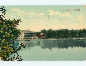 Divided-Back BOAT & BUILDING BY CANOBIE LAKE Salem & Windham NH v4476